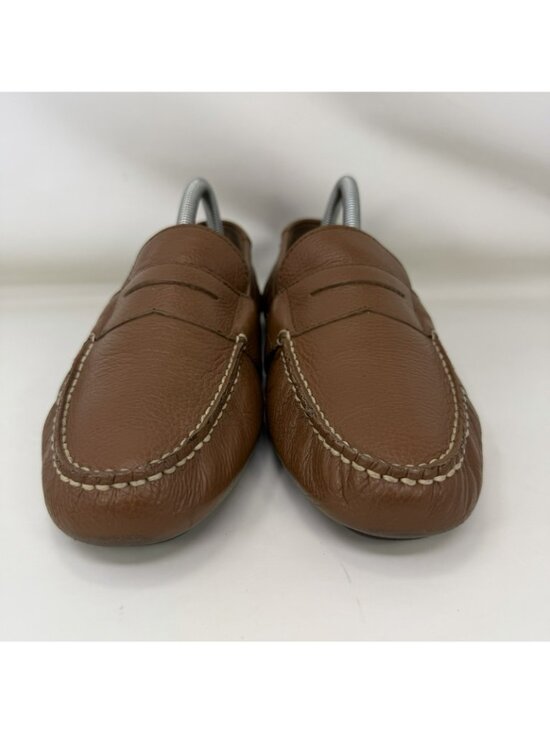 Polo Ralph Lauren Tre Leather Driver Loafers Brown Men\'s Size 8 D main image 4